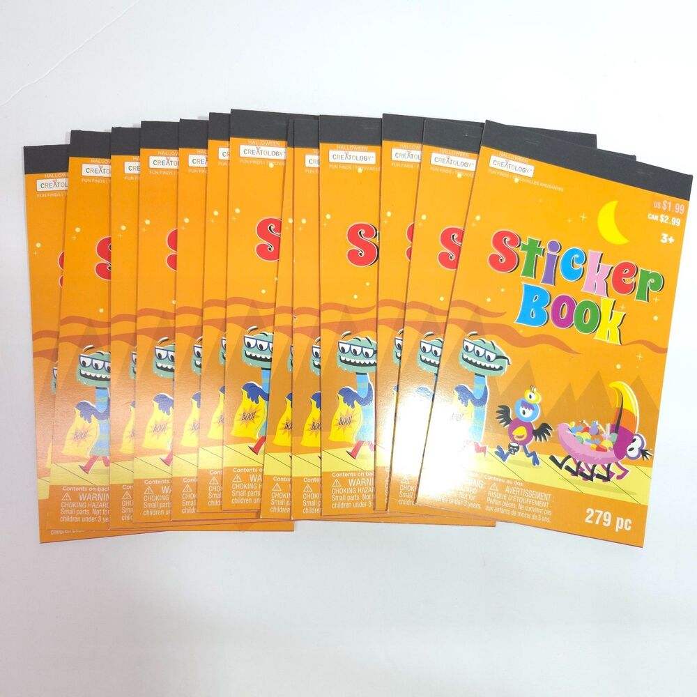 Creatology Halloween Sticker Books Lot of 13 Trick or Treat Monster 279 pc Each